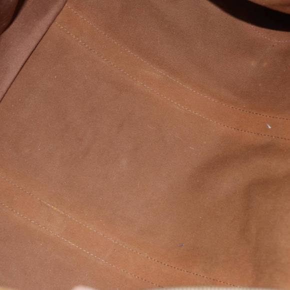 CELINE Macadam Canvas Boston Bag PVC Leather Brown Auth mr364 - Picture 11 of 16